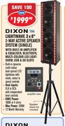 Dixon Lightwave 3 x 8" 2 Way Active Speaker System (Single)+Built In Amplifier & Equaliser T08A