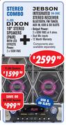 Dixon 10" Stereo Speakers Pair With LED Effects Power 2 x 150W RMS