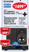 Dixon Stereo Speakers MA302 + Amplifier C66-Combo 