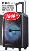 Dixon 12 Inch Trolley Speakers H-12L