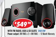 Dixon 2.1 Channel Multimedia Speaker System With Subwoofer & 2 Speakers DN3129F