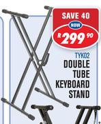 Double Tube Keyboard Stand TYK02