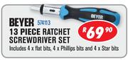 Beyer 13 Piece Ratchet Screwdriver Set 574113