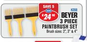 Beyer 3 Piece Paint Brush Set K098