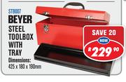 Beyer Steel Toolbox With Tray STB007