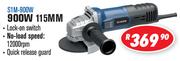 Dixon Power Tools 900W 115mm Angle Grinder S1M-900W