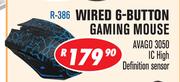 Rippa Gaming Accessories Wired 6 Button Gaming Mouse R-386