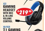 Rippa Gaming Accessories Gaming Headset With Mic & In Line Volume Control X22