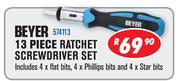 Beyer 13 Piece Ratchet Screwdriver Set 574113