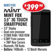 Mint Fox 3.5” 3G Touch Smartphone MINT/FOX