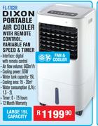 Dixon Portable Air Cooler With Remote Control, Variable Fan Speed & Timer FL-1702R