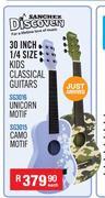 Sanchez 30 Inch 1/4 Size Kids Classical Guitars Camo Motif SG3015-Each