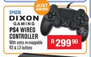 Dixon Gaming PS4 Wired Controller SP4036