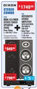 Dixon Dual 6.5 Inch Stereo Tower Speakers(Pair) SP66