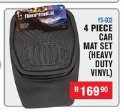 4 Piece Car Mat Set Heavy Duty Vinyl YS-002