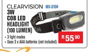 Clearvision 3W Cob LED Headlight 100 Lumen MX-D104