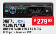 Jebson Digital Media Player With FM Radio,USB & SD Slots JB5361U