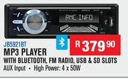 Jebson MP3 Player With Bluetooth,FM Radio,USB & SD Slots JB5921BT