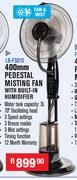 Dixon 400mm Pedestal Misting Fan With Built-In Humidifier LB-FS01D