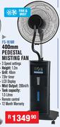 Dixon 400mm Pedestal Misting Fan FS-1618R