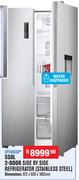Dixon 550L 2-Door Side By Side Refrigerator With Water Dispenser DF550SSD