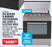 Dixon 6-Burner Freestanding Gas Stove & Electric Oven DC76GES