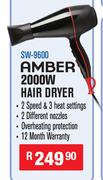 Amber 2000W Hair Dryer SW-9600