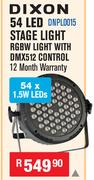 Dixon 54 LED Stage Light RGBW Light With DMX512 Control DNPL0015