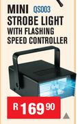 Mini Strobe Light With Flashing Speed Controller QS003