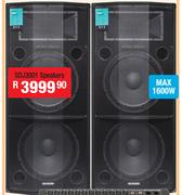 Dixon 15" DJ/PA Speakers(Pair) SDJ3001