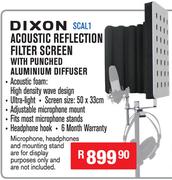 Dixon Acoustic Reflection Filter Screen With Punched Aluminium Diffuser