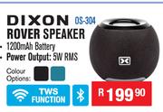 Dixon Rechargeable Bluetooth Rover Speaker OS-304