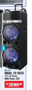 Dixon Dual 12 Inch Portable Trolley Speaker NB-122