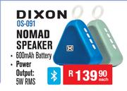 Dixon Rechargeable Bluetooth Nomad Speaker OS-091-Each