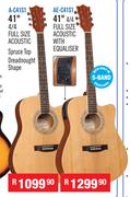 Sanchez Acoustic Guitars 41" 4/4 Full Size Acoustic Spruce Tp Dreadnought Shape A-C41S1