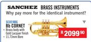 Sanchez Brass Instruments Bb Cornet SCOE100G