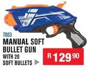 Manual Soft Bullet Gun With 20 Soft Bullets 7063