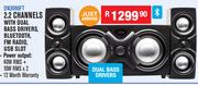 Dixon 2.2 Channels With Dual Bass Drivers,Bluetooth, FM Radio, USB Slot DN3096FT