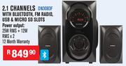 Dixon 2.1 Channels With Bluetooth, FM Radio, USB & Micro SD Slots DN3083F