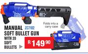 Manual Soft Bullet Gun With 20 Soft Bullets ZC7102
