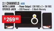 Dixon 2.1 Channels With 3.5MM Stereo Jack A600