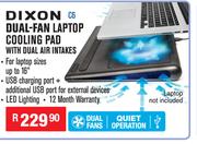 Dixon Dual-Fan Laptop Cooling Pad With Dual Air Intakes C6