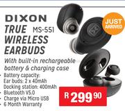 Special Dixon True Wireless Earbuds With Built In Rechargeable