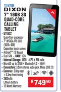 Dixon 7" 16GB 3G Quad Core Calling Tablet TS-M706E