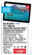 Dixon 10" 16GB 3G Quad Core Calling Tablet TS-M105B