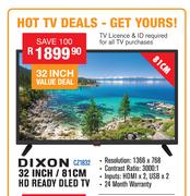 Dixon 32"/81cm HD Ready DLED TV CZ1832