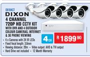 Dixon 4 Channel 720P HD CCTV Kit D6104CT