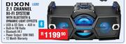 Dixon 2.1 Channel Hi-Fi System With Bluetooth & Dynamic Light Effects LG302