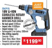 Special Dixon 18V Li ion Cordless Rotary Hammer Drill With SDS