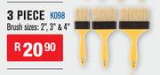 Beyer 3 Piece Paintbrush Sets Brush Sizes 2", 3", 4" K098